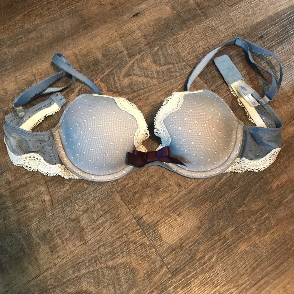 gap body baby blue lace bra 34A